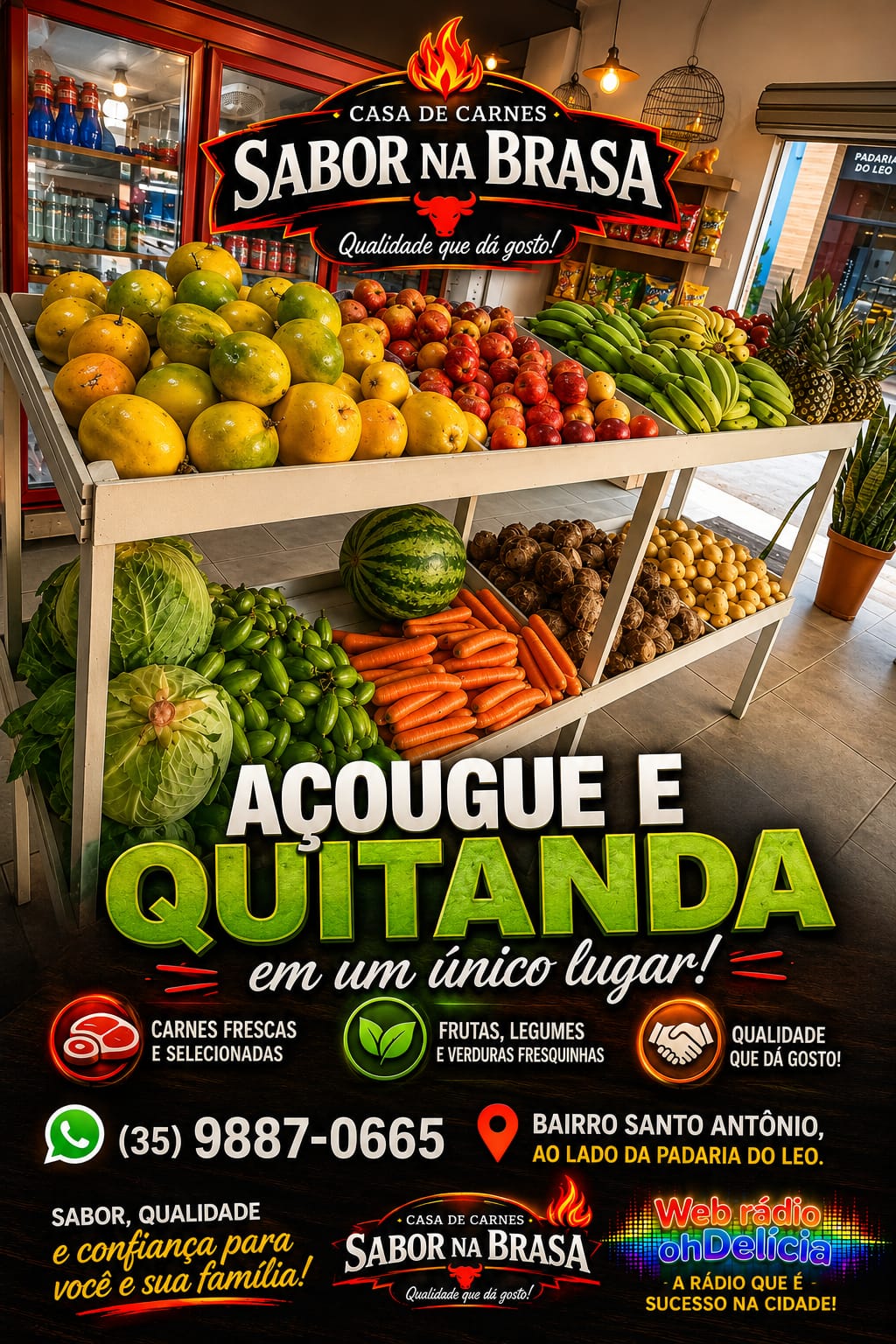 AÇOUGUE E QUITANDA SABOR NA BRASA