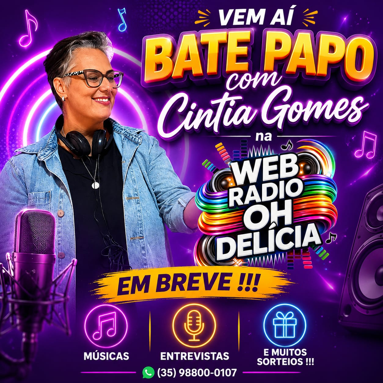 Bate Papo Cintia Gomes Em Breve